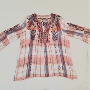 Johnny Was Workshop Large cotton blouse